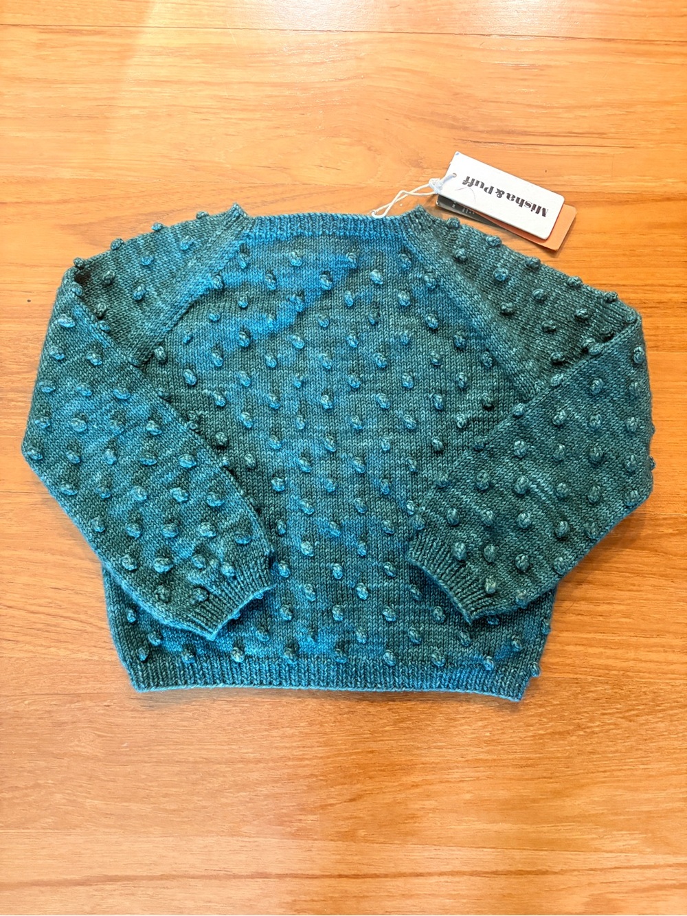 Misha and Puff popcorn sweater BNWT